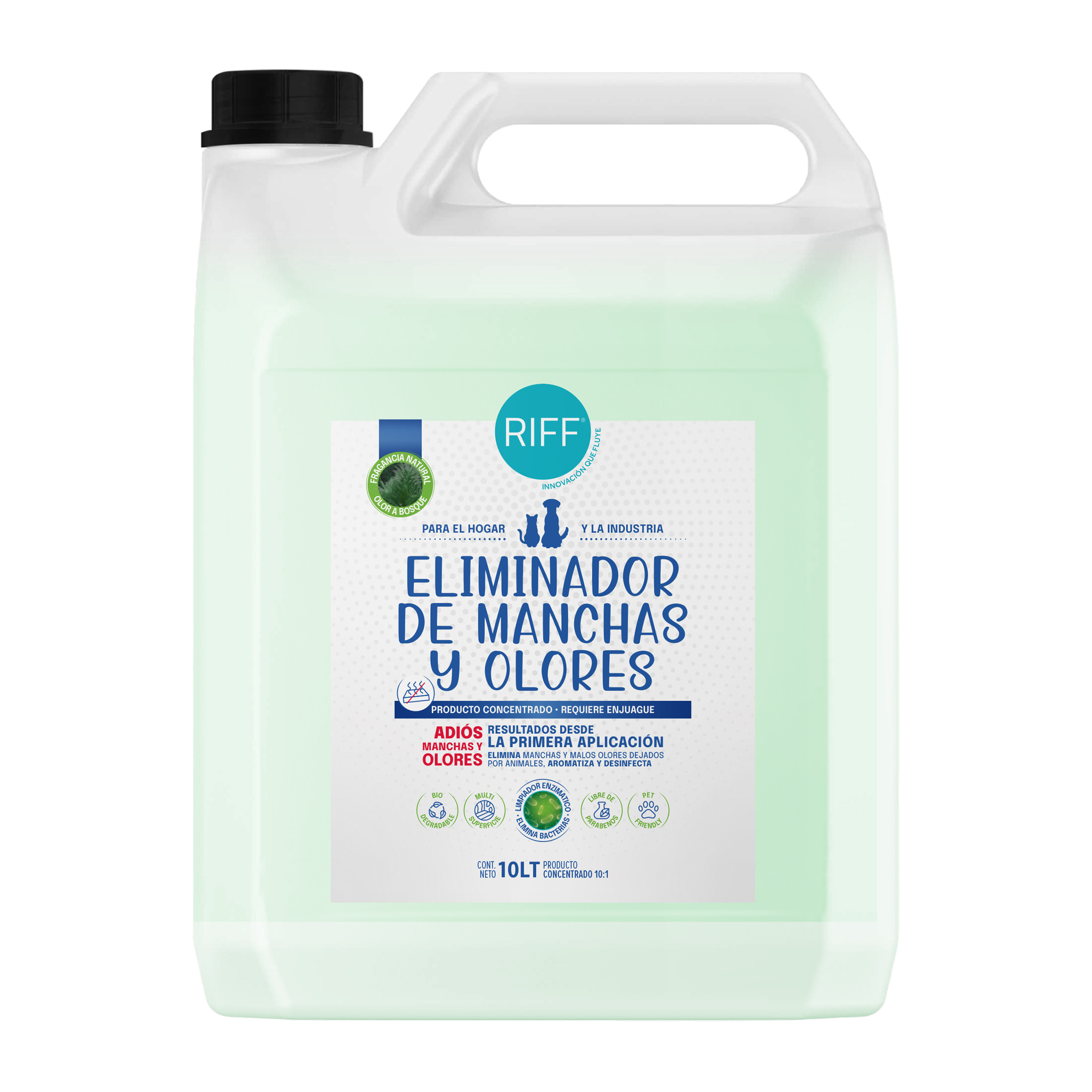 Eliminador de Manchas y Olores RIFF - Concentrado 10LT (10:1)